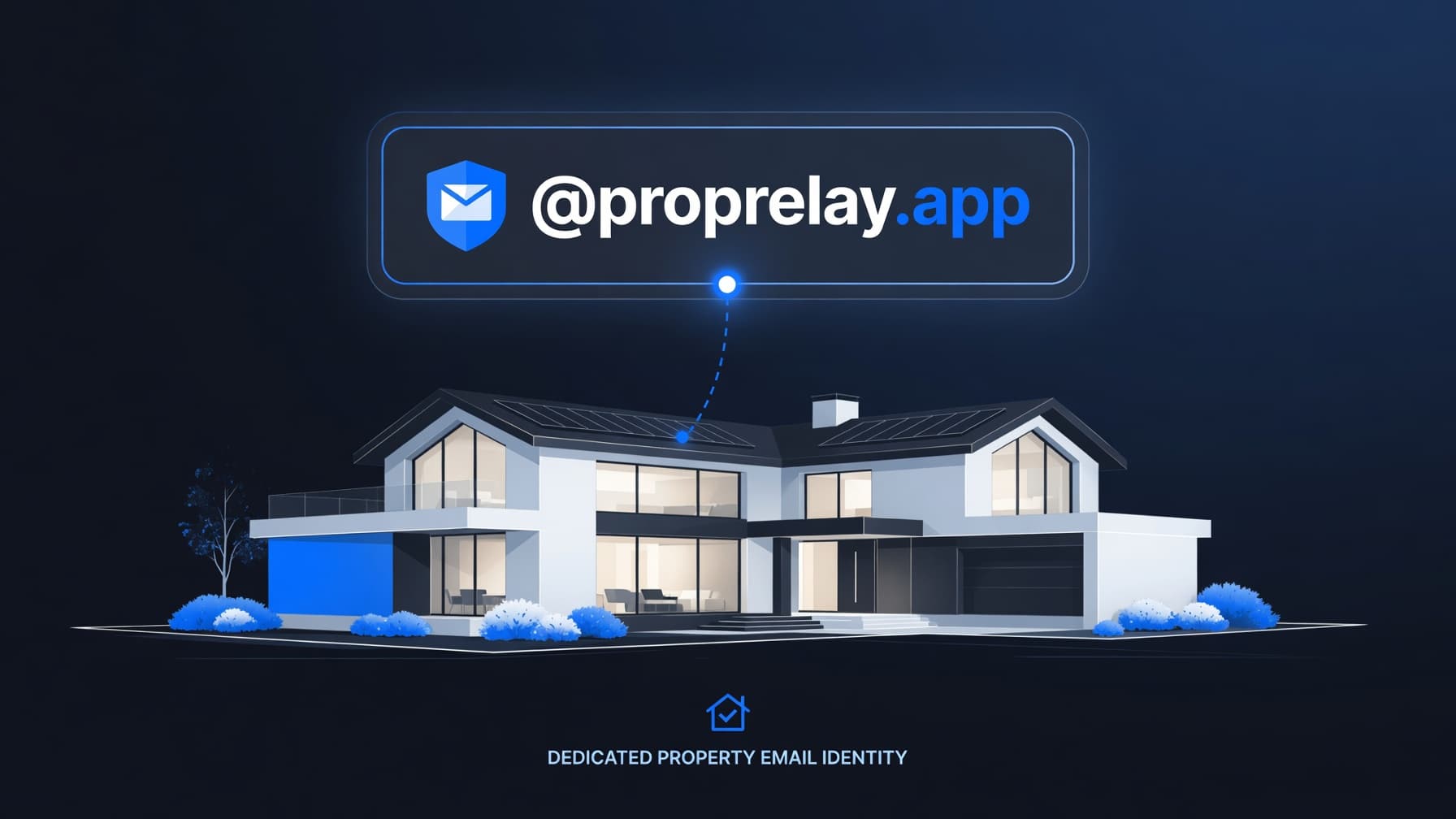 Modern home with dedicated @proprelay.app property email identity